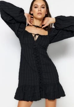 Trendyol Puff Sleeve Strappy Dress 8 Trendyol Puff Sleeve Strappy Dress -Silk Bloom Dresses Store 3 zoom desktop 414