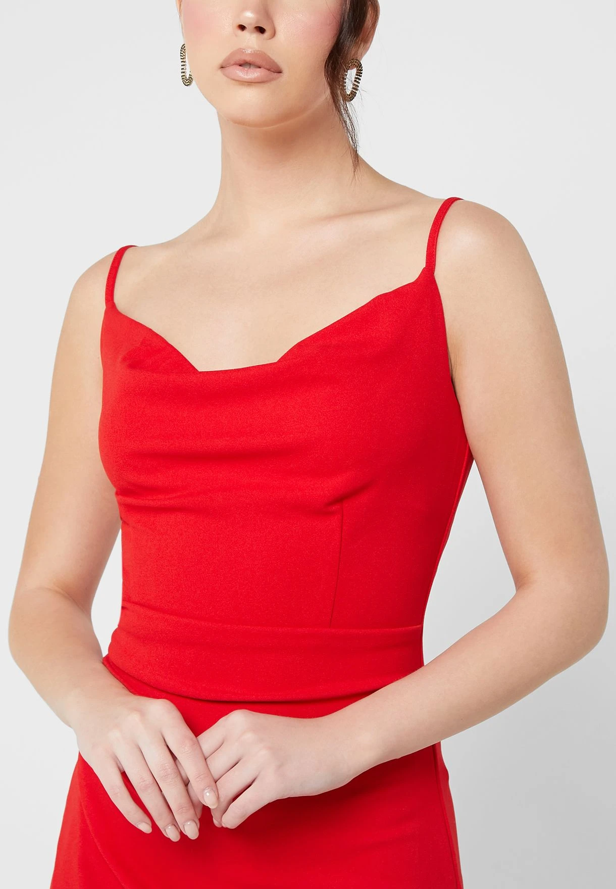 Cowl Neck Asymmetric Strappy Dress 3 Cowl Neck Asymmetric Strappy Dress - Image 3