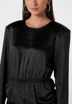 4TH & RECKLESS Rushed Tie Detail Dress -Silk Bloom Dresses Store 3 zoom desktop 435