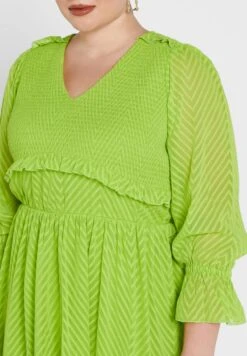 Frilled Waist Dress -Silk Bloom Dresses Store 3 zoom desktop 450