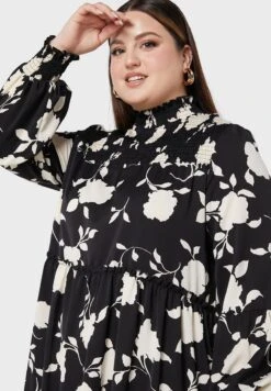 Floral Print Dress -Silk Bloom Dresses Store 3 zoom desktop 454