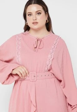 Ruffle Hem Detail Dress -Silk Bloom Dresses Store 3 zoom desktop 455