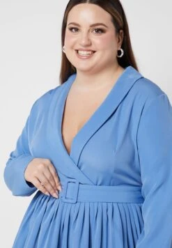 Pleated Detail Layered Dress 6 Pleated Detail Layered Dress -Silk Bloom Dresses Store 3 zoom desktop 458