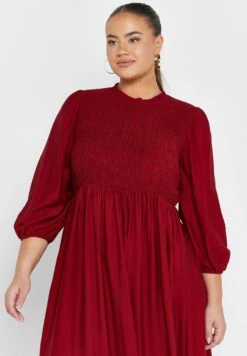 Ruched Detailed Dress -Silk Bloom Dresses Store 3 zoom desktop 461