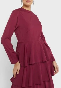 ELLA High Neck Layered Dress -Silk Bloom Dresses Store 3 zoom desktop 492