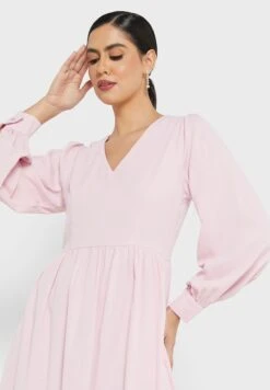 ELLA V Neck Flare Dress 6 ELLA V Neck Flare Dress -Silk Bloom Dresses Store 3 zoom desktop 503