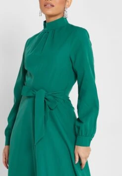 ELLA High Neck Tie Detail Dress -Silk Bloom Dresses Store 3 zoom desktop 509