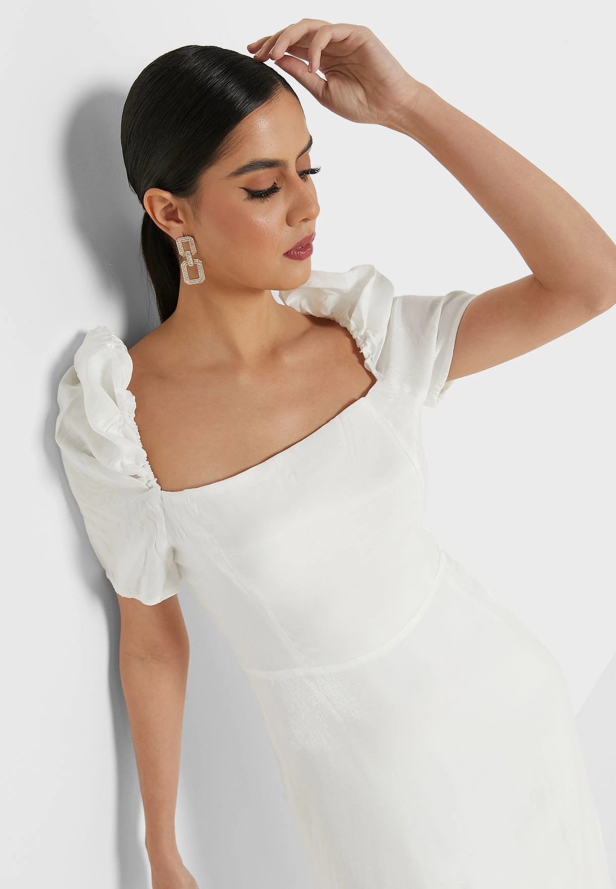 ELLA Puff Sleeve A-Line Dress 3 ELLA Puff Sleeve A-Line Dress - Image 3