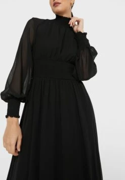 ELLA High Neck Relaxed Dress -Silk Bloom Dresses Store 3 zoom desktop 520