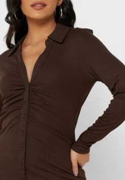 ONLY Polo Ruched Detail Button Down Dress 6 ONLY Polo Ruched Detail Button Down Dress -Silk Bloom Dresses Store 3 zoom desktop 53