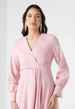 ELLA Wrap Front Midi Dress -Silk Bloom Dresses Store 3 zoom desktop 553