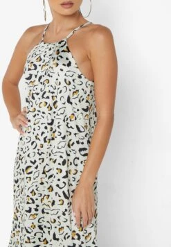 Printed Halter Neck Dress -Silk Bloom Dresses Store 3 zoom desktop 562