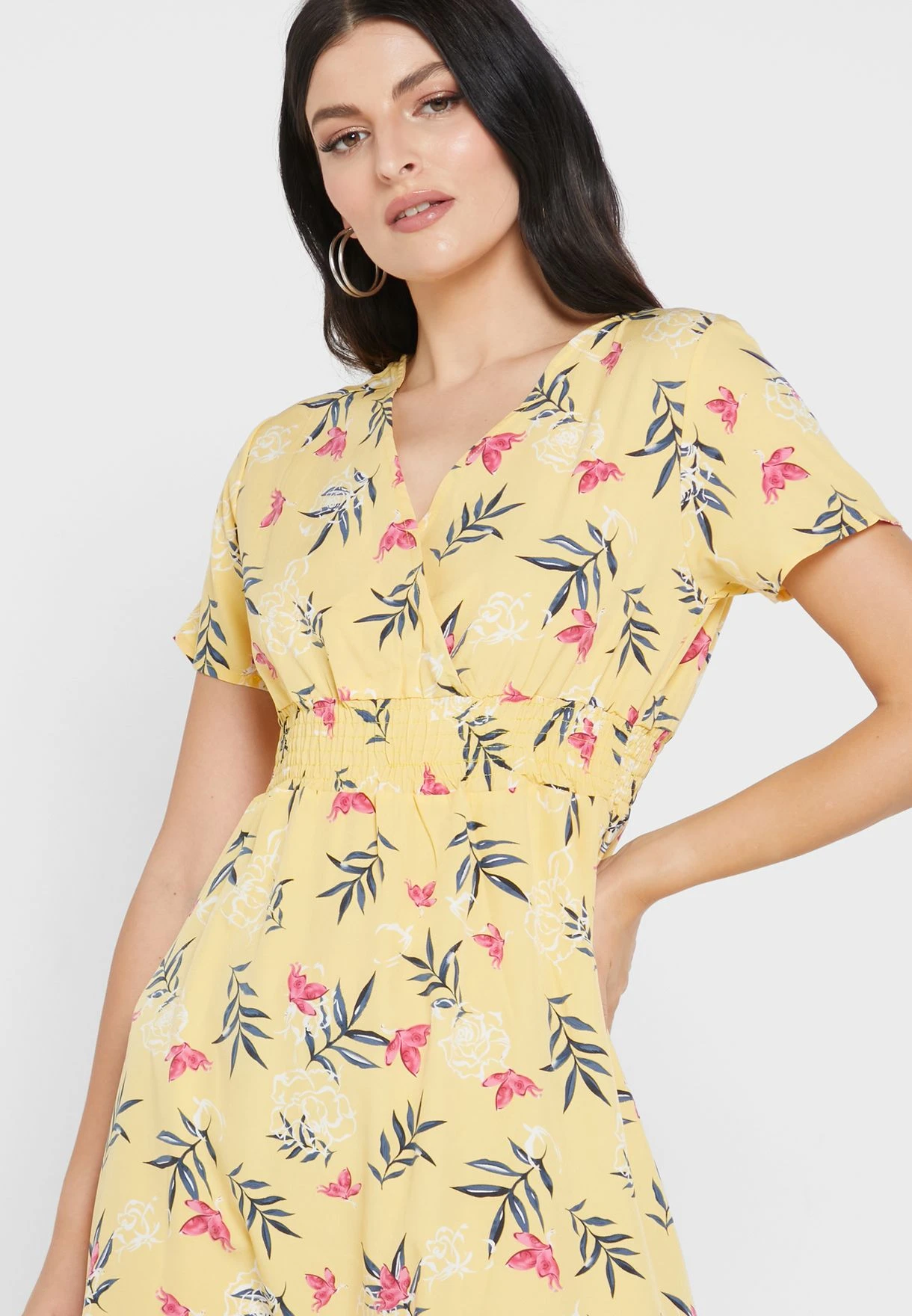 ELLA Printed V Neck Dress 3 ELLA Printed V Neck Dress - Image 3