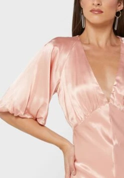 Bardot V-Neck Flute Sleeve Dress -Silk Bloom Dresses Store 3 zoom desktop 578