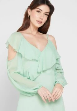 ELLA Cold Shoulder Ruffle Dress 6 ELLA Cold Shoulder Ruffle Dress -Silk Bloom Dresses Store 3 zoom desktop 581