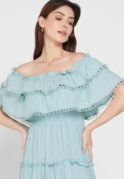 ELLA Off Shoulder Layered Dress -Silk Bloom Dresses Store 3 zoom desktop 584