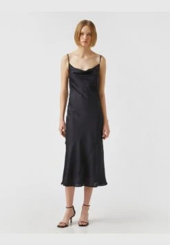 Koton Satin Midi Dress -Silk Bloom Dresses Store 3 zoom desktop 597