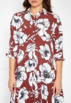 Koton Floral Print Shirt Dress -Silk Bloom Dresses Store 3 zoom desktop 605
