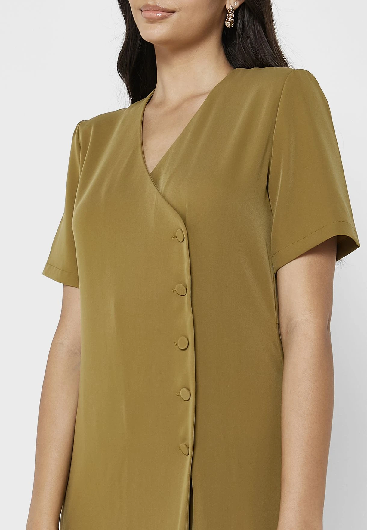 Button Detail Dress 3 Button Detail Dress - Image 3