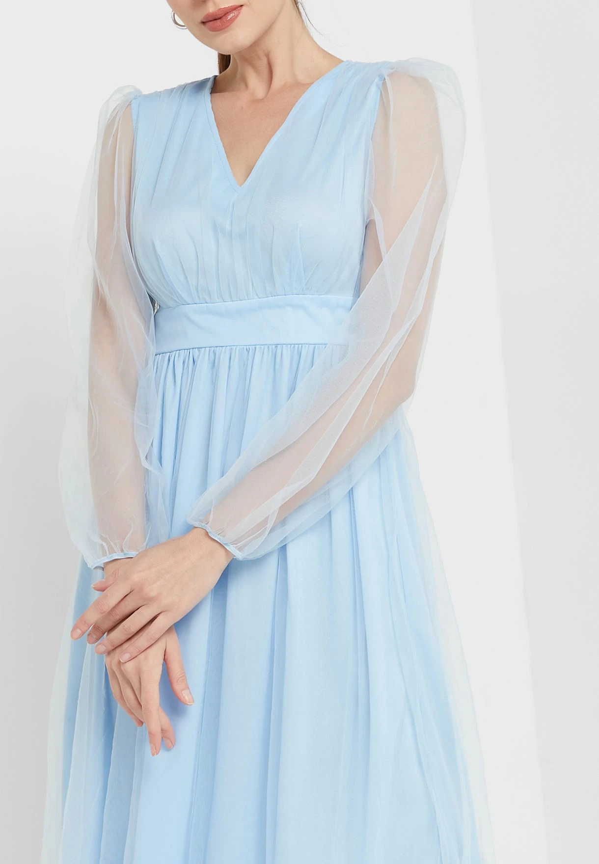 ELLA Lace Sleeve Flare Dress 3 ELLA Lace Sleeve Flare Dress - Image 3