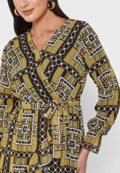 Printed Tie Detail Dress 6 Printed Tie Detail Dress -Silk Bloom Dresses Store 3 zoom desktop 618