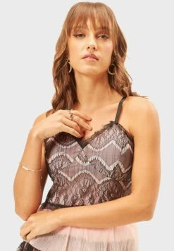 Tiered Strappy Lace Detail Dress -Silk Bloom Dresses Store 3 zoom desktop 621