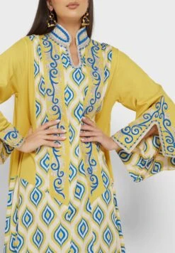 Printed Knitted Dress -Silk Bloom Dresses Store 3 zoom desktop 624