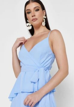 Surplice Neck Ruffle Belted Dress 6 Surplice Neck Ruffle Belted Dress -Silk Bloom Dresses Store 3 zoom desktop 625