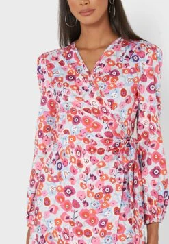 ELLA Printed Gathered Detail Dress 6 ELLA Printed Gathered Detail Dress -Silk Bloom Dresses Store 3 zoom desktop 626