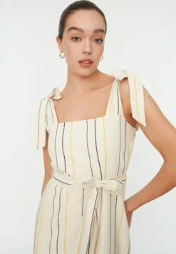 Trendyol Striped Tie Shoulder Dress -Silk Bloom Dresses Store 3 zoom desktop 632