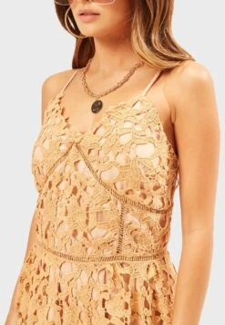 Strappy Openwork Detail Dress -Silk Bloom Dresses Store 3 zoom desktop 637