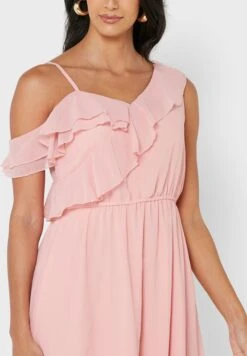 ELLA Frill Detail Cold Shoulder Dress 6 ELLA Frill Detail Cold Shoulder Dress -Silk Bloom Dresses Store 3 zoom desktop 644
