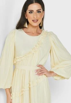 Balloon Sleeve Tiered Dress -Silk Bloom Dresses Store 3 zoom desktop 654