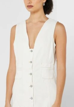 Button Down V-Neck Mini Dress -Silk Bloom Dresses Store 3 zoom desktop 68