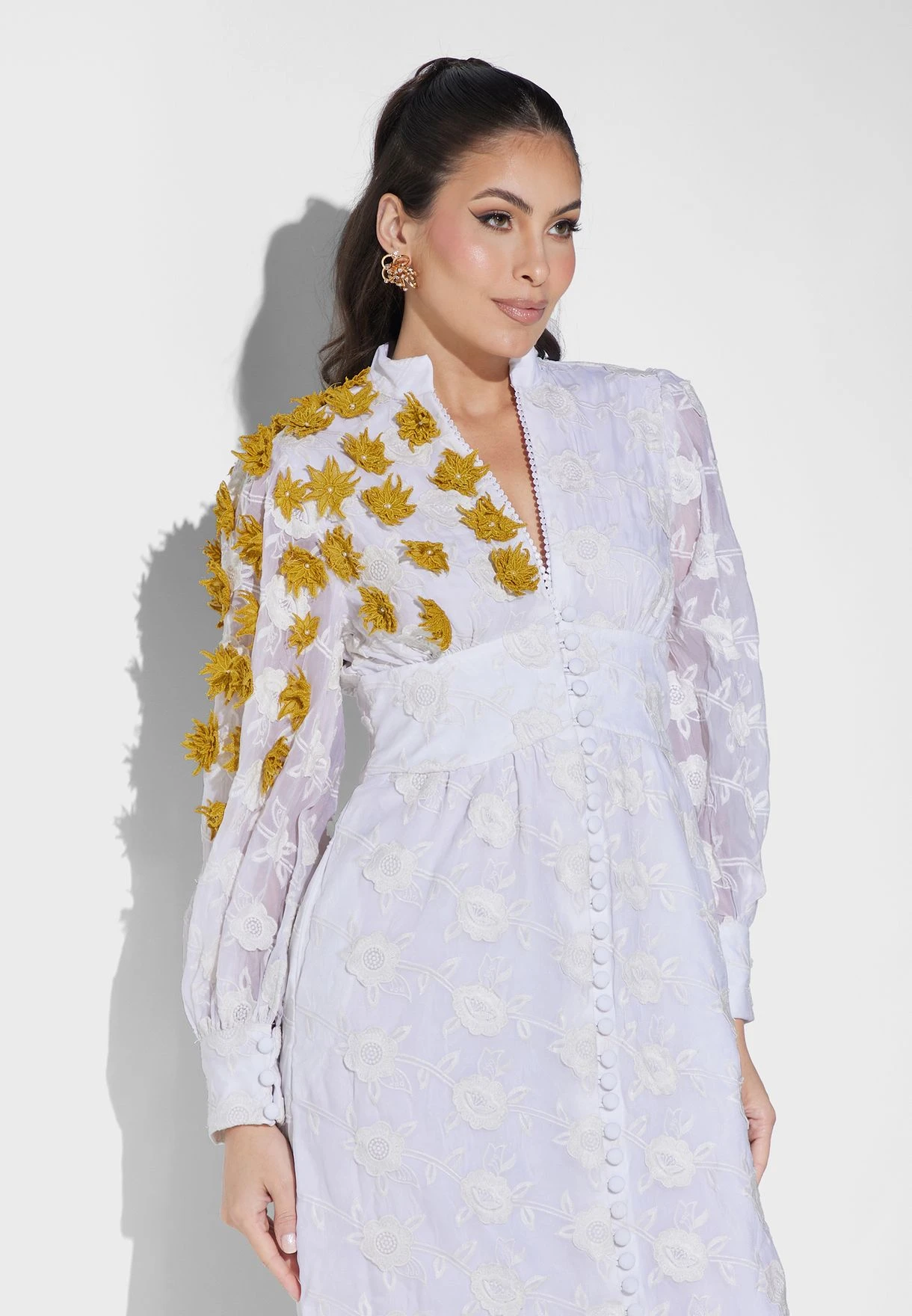 Embellished Front Slit Dress 3 Embellished Front Slit Dress - Image 3