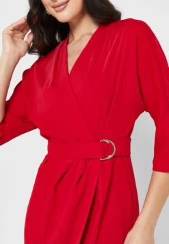 Belted Surplice Neck Dress 6 Belted Surplice Neck Dress -Silk Bloom Dresses Store 3 zoom desktop 698