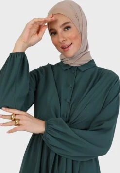 Balloon Sleeve Tie Detail Dress -Silk Bloom Dresses Store 3 zoom desktop 726