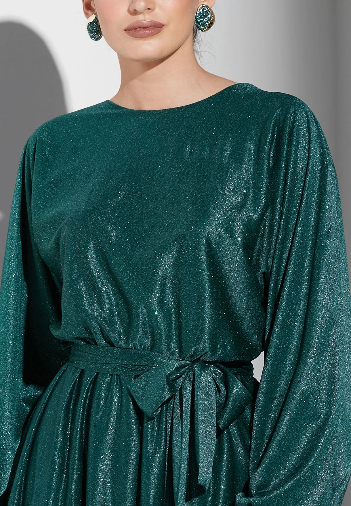 Solid Puff Sleeve Dress 3 Solid Puff Sleeve Dress - Image 3