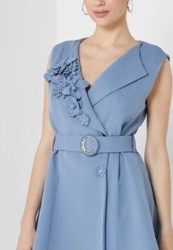 Embellished Belted Wrap Dress -Silk Bloom Dresses Store 3 zoom desktop 757