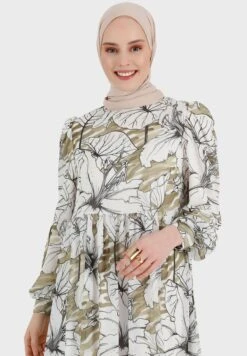 Flared Printed Dress -Silk Bloom Dresses Store 3 zoom desktop 760