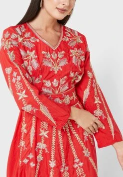 Printed V-Neck Dress 6 Printed V-Neck Dress -Silk Bloom Dresses Store 3 zoom desktop 764