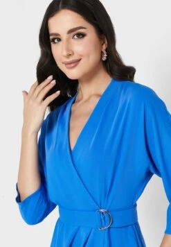 Belted Surplice Neck Dress 6 Belted Surplice Neck Dress -Silk Bloom Dresses Store 3 zoom desktop 796