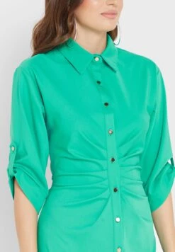 Cuff Detail Button Down Dress -Silk Bloom Dresses Store 3 zoom desktop 810