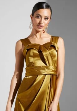 Draped Satin Dress -Silk Bloom Dresses Store 3 zoom desktop 816