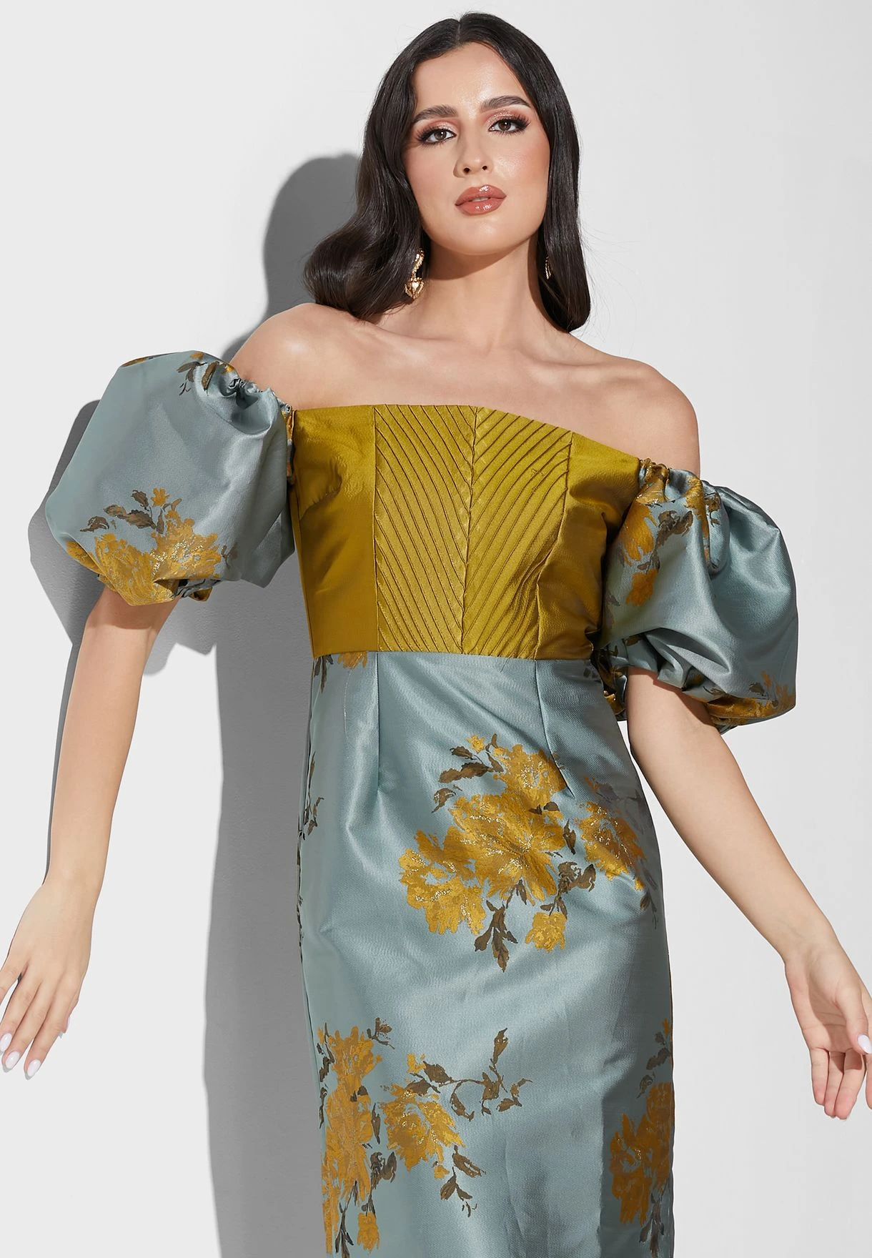 Bardot Floral Balloon Sleeve Dress 3 Bardot Floral Balloon Sleeve Dress - Image 3