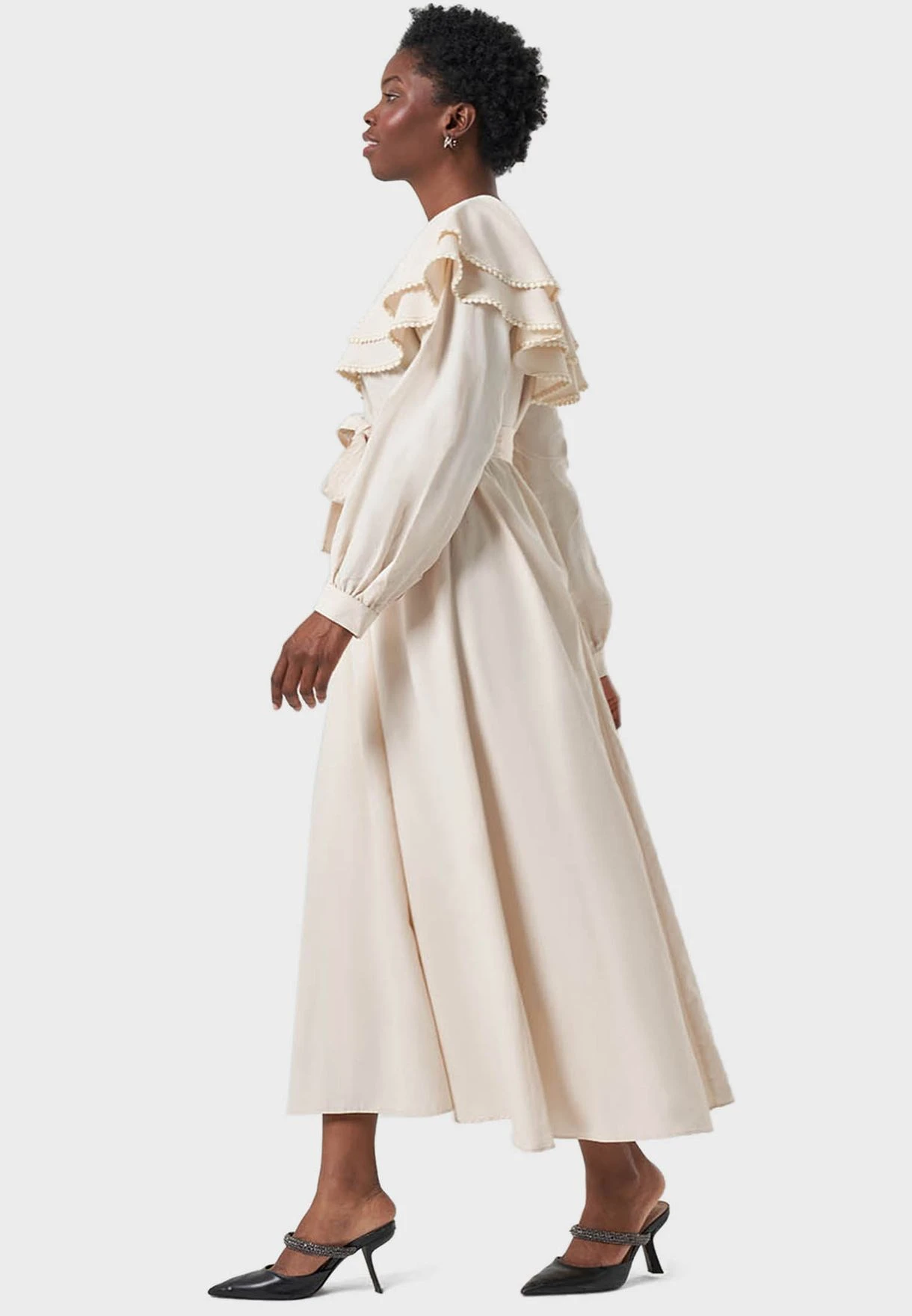 Puff Sleeve Printed Dress 3 Puff Sleeve Printed Dress - Image 3