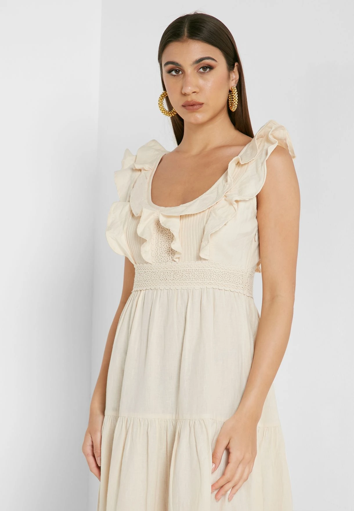 Tiered Ruffle Detail Dress 3 Tiered Ruffle Detail Dress - Image 3