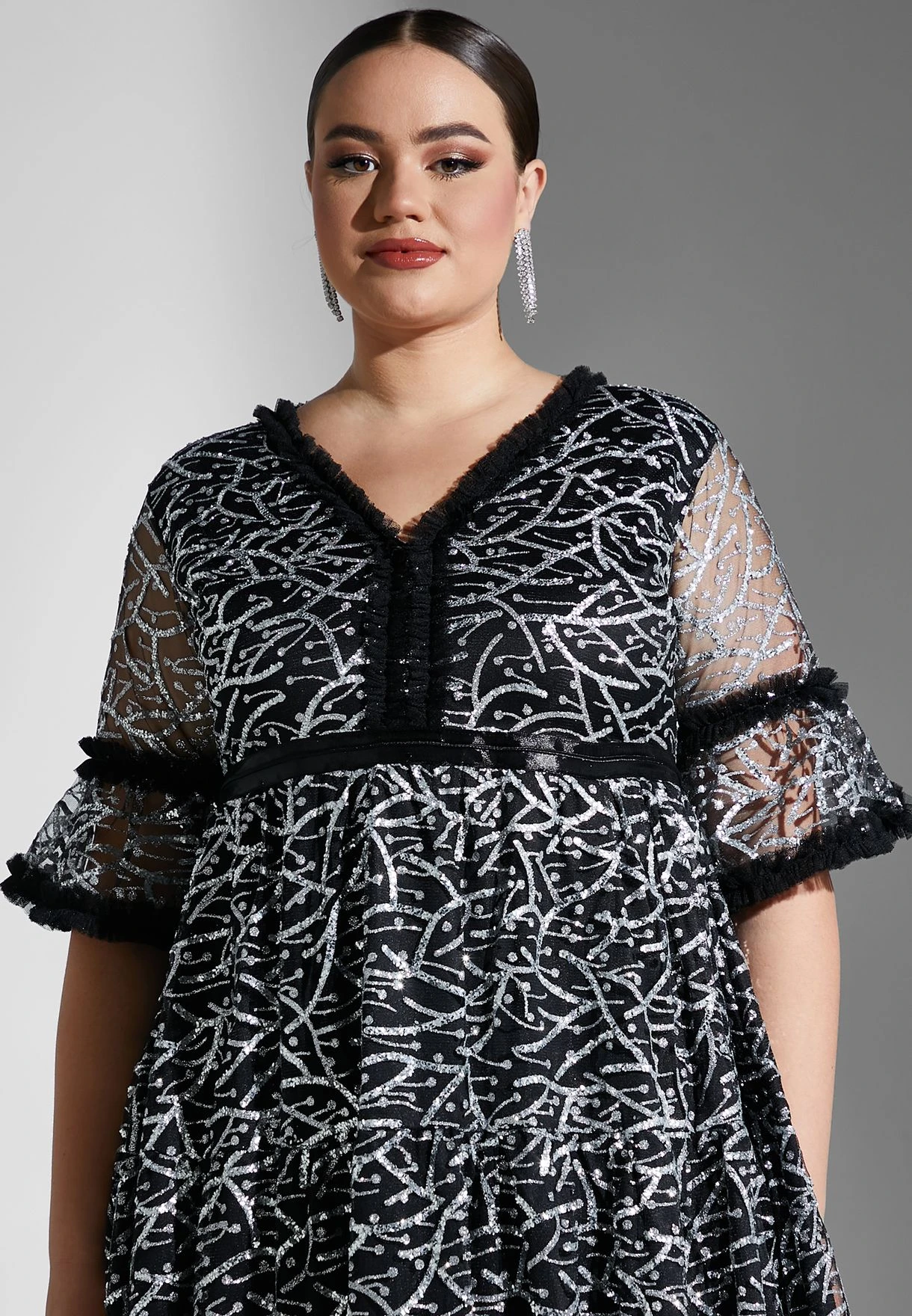 Shimmer A-Line Dress 3 Shimmer A-Line Dress - Image 3