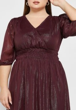 Puff Sleeve Fit & Flare Dress -Silk Bloom Dresses Store 3 zoom desktop 857