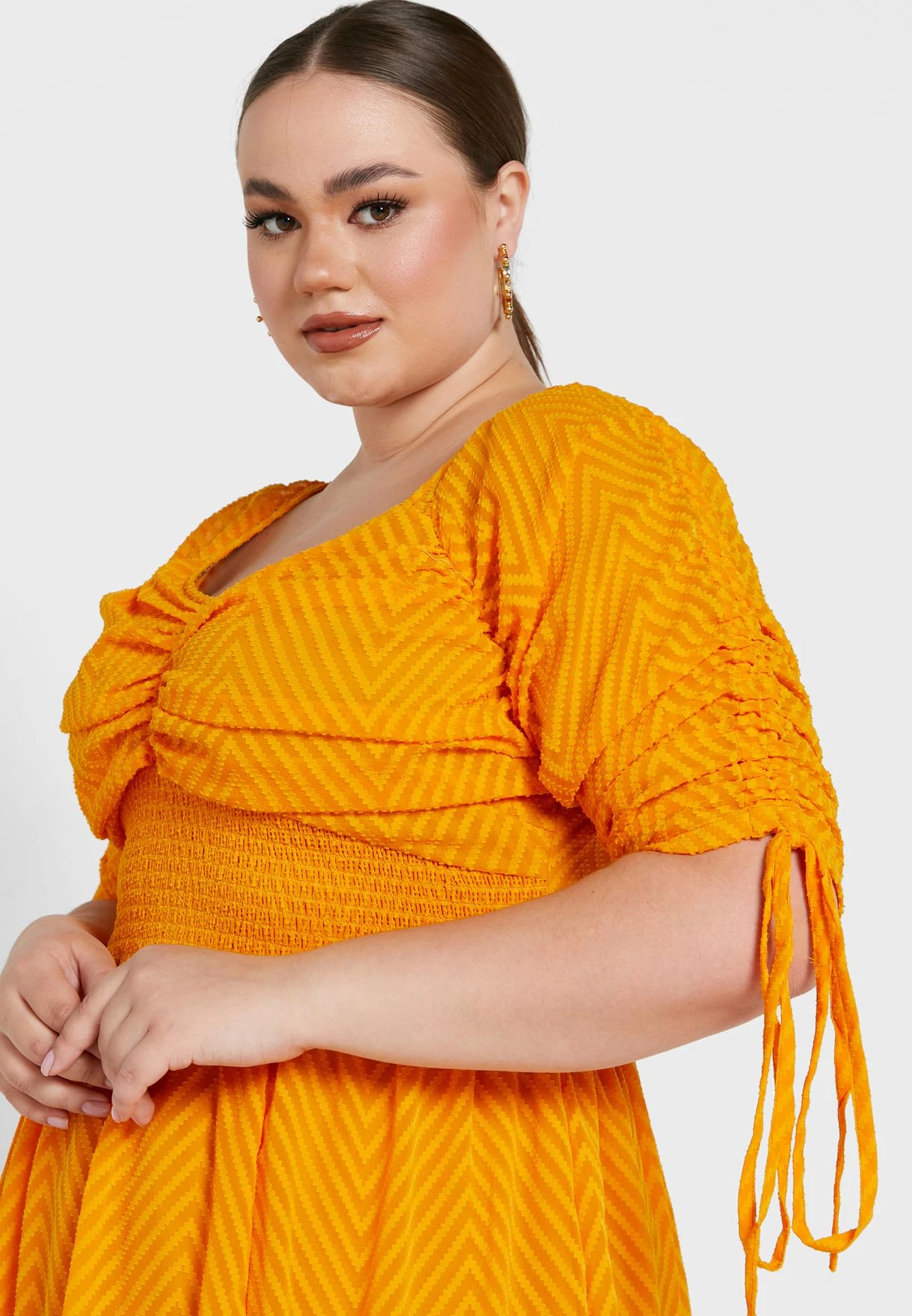 Pleated Fit & Flare Dress 3 Pleated Fit & Flare Dress - Image 3